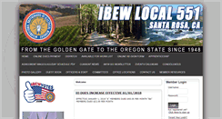 Desktop Screenshot of ibewlocal551.org